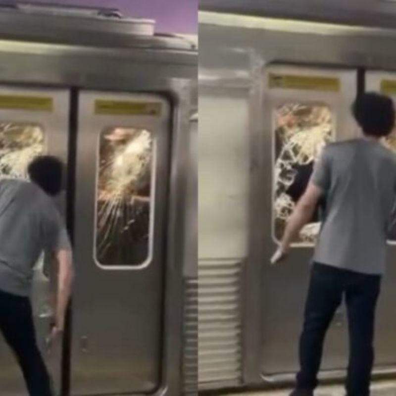 Homem é detido após quebrar vidros de trem da Linha-1 Azul do Metrô