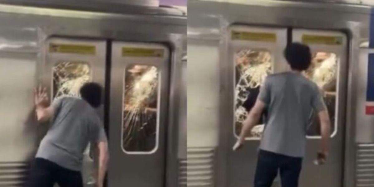 Homem é detido após quebrar vidros de trem da Linha-1 Azul do Metrô