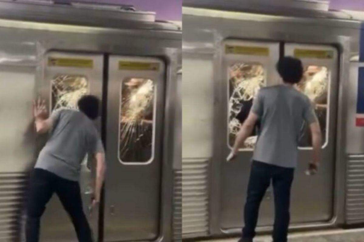 Homem é detido após quebrar vidros de trem da Linha-1 Azul do Metrô
