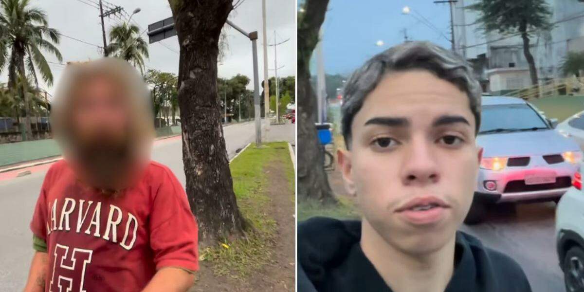 Influenciador gravou momento da ameaça em Cubatão