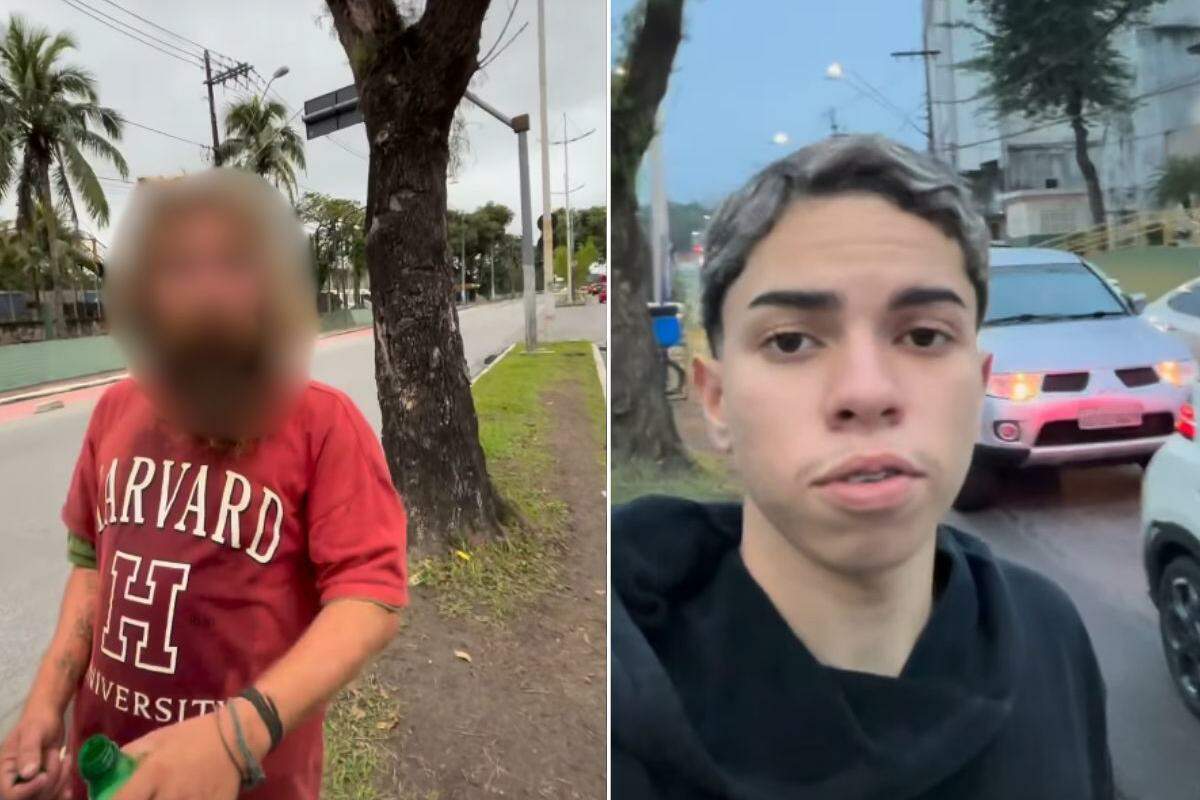 Influenciador gravou momento da ameaça em Cubatão