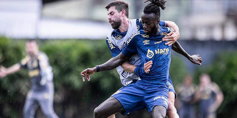 Yusupha Njie só foi visto em treinamentos com a camisa santista, mas não entrou em campo oficialmente pelo Peixe