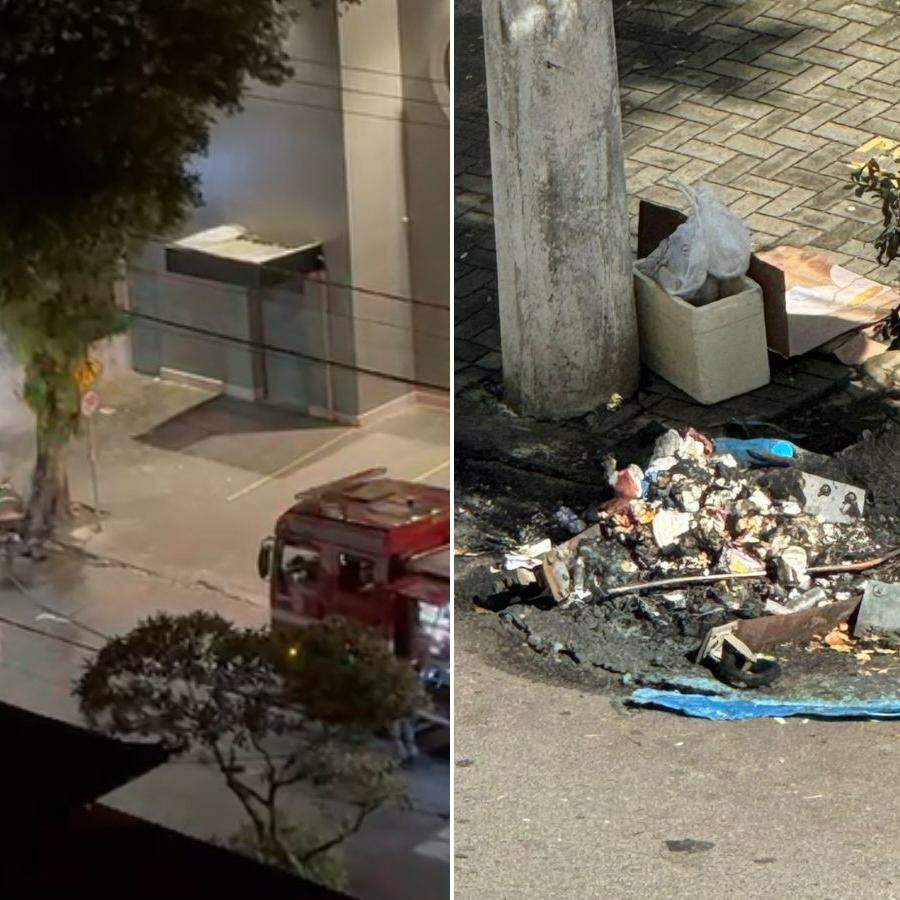 O incêndio aconteceu durante a madrugada desta quarta-feira