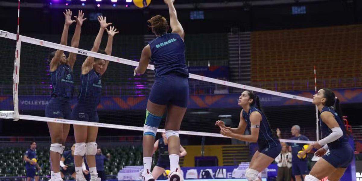 Seleção brasileira feminina de vôlei estreia com vitória sobre a Holanda na Liga das Nações