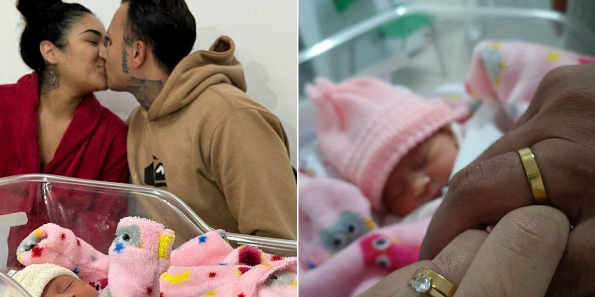 Heloísa aguardava a chegada da filha sem imaginar que viveria outro momento especial antes do parto