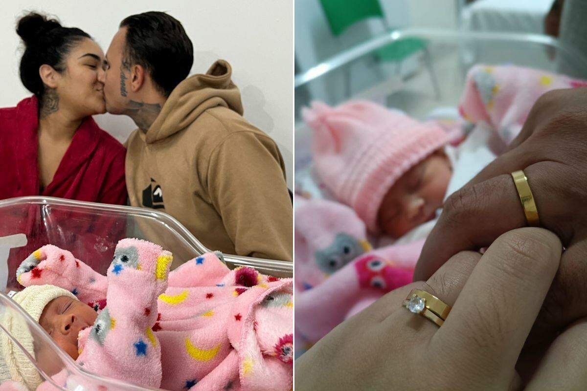 Heloísa aguardava a chegada da filha sem imaginar que viveria outro momento especial antes do parto