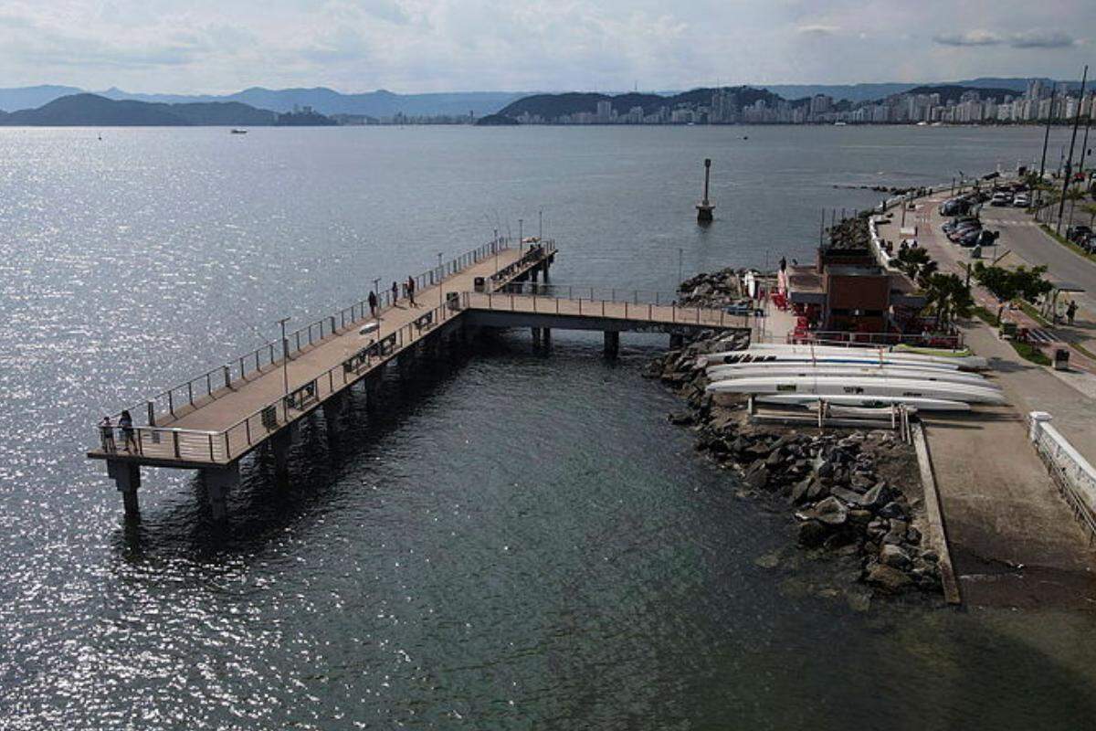 Ocorrência foi no Deck do Pescador, em Santos