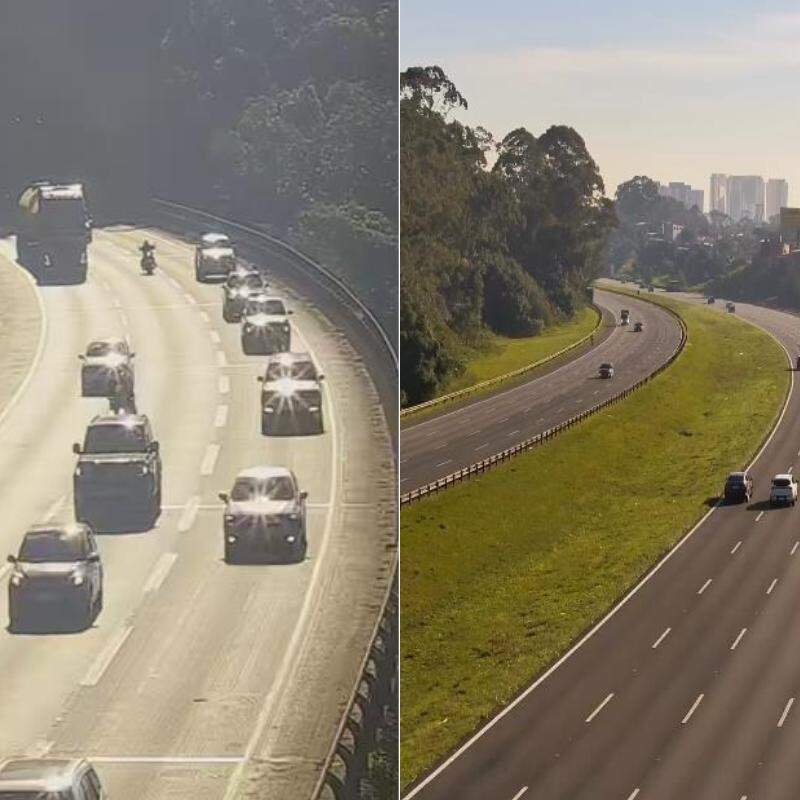 Movimento segue tranquilo na manhã deste domingo (7) nas pistas da Baixada Santista