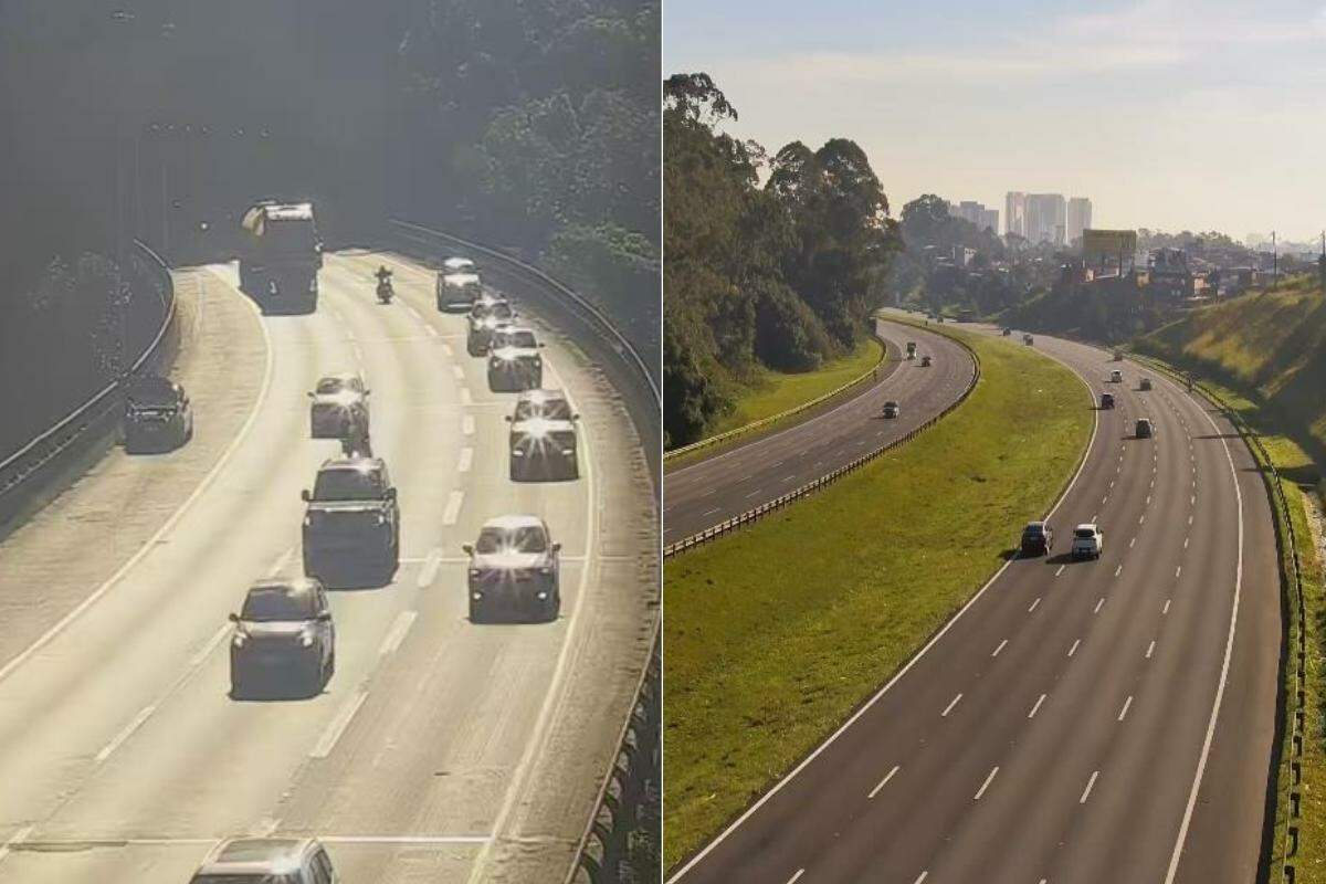Movimento segue tranquilo na manhã deste domingo (7) nas pistas da Baixada Santista