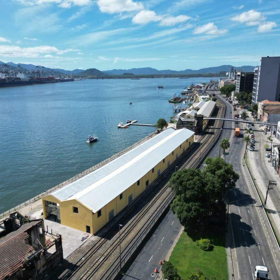 Parque Valongo, em Santos, tem projeto de expansão com revitalização do Armazém 3
