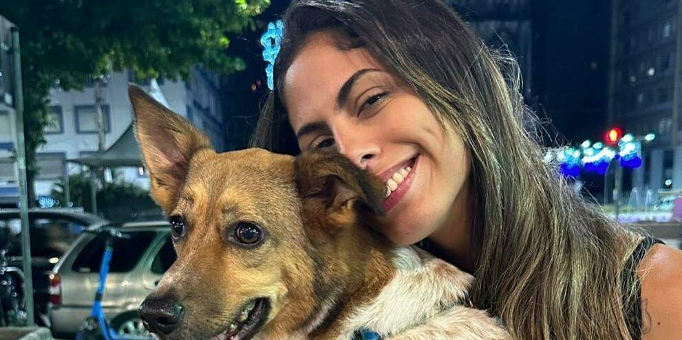 Geórgia Zoia e o cão Max: apesar da forte ligação emocional, a advogada de Santos optou por deixar o animal com a família do ex-companheiro