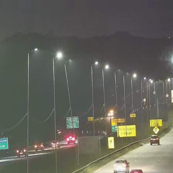 Interligação com o planalto no km 40 no início da noite deste domingo (7)