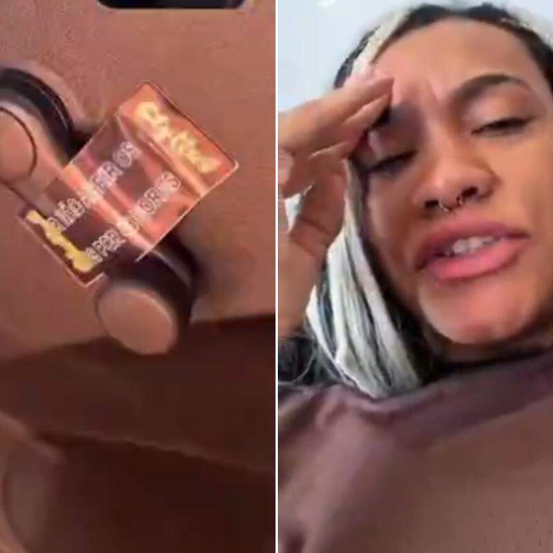 Maçaneta do carro da Uber estava com lacre para que a janela não fosse aberta; Vanessa Sassá, jogadora de Santos, viralizou ao expor situação nas redes sociais