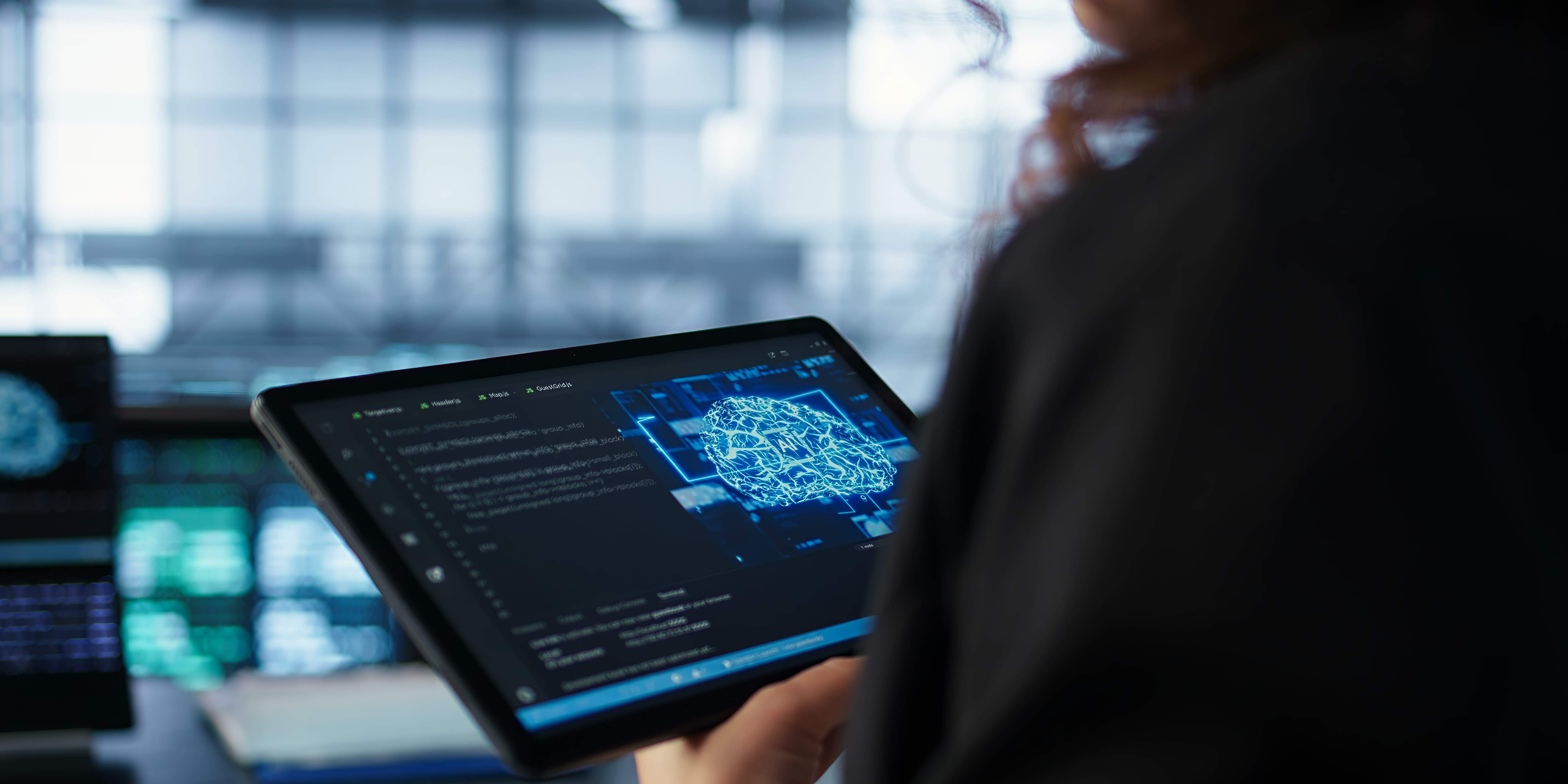 Interface de inteligência artificial em ambiente corporativo de tecnologia