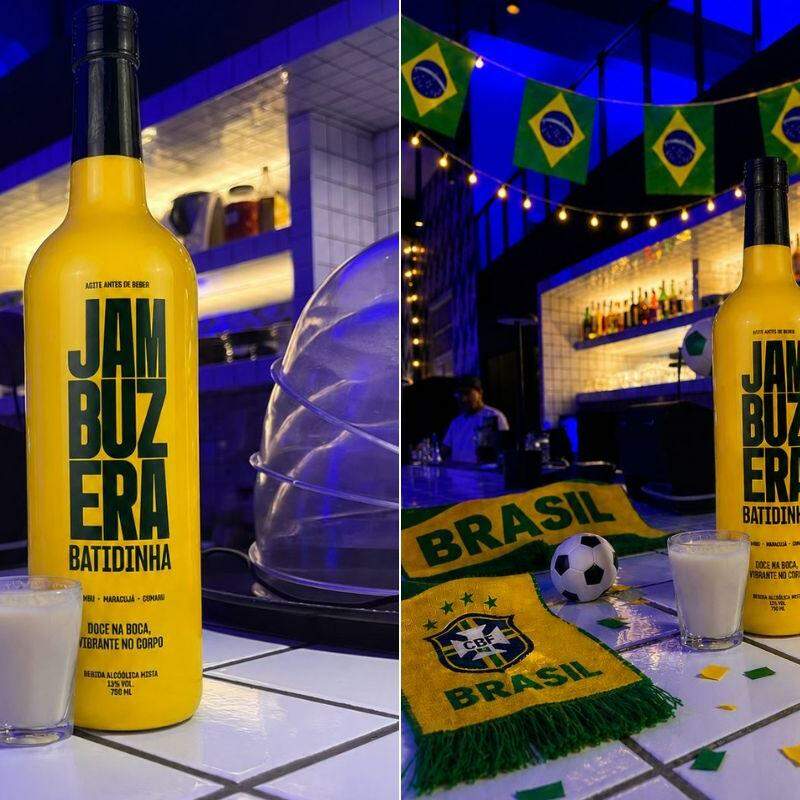A cada gol do Brasil, o bar de Santos servirá shot de Jambuzera Batidinha de Maracujá com Jambu e Cumaru