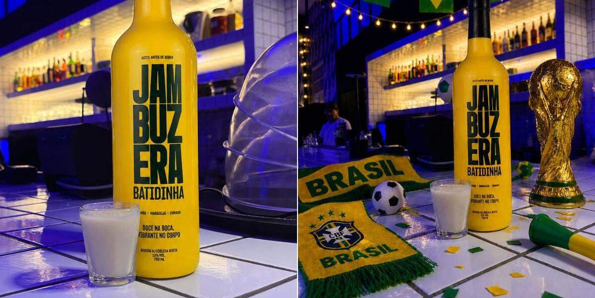 A cada gol do Brasil, o bar de Santos servirá shot de Jambuzera Batidinha de Maracujá com Jambu e Cumaru