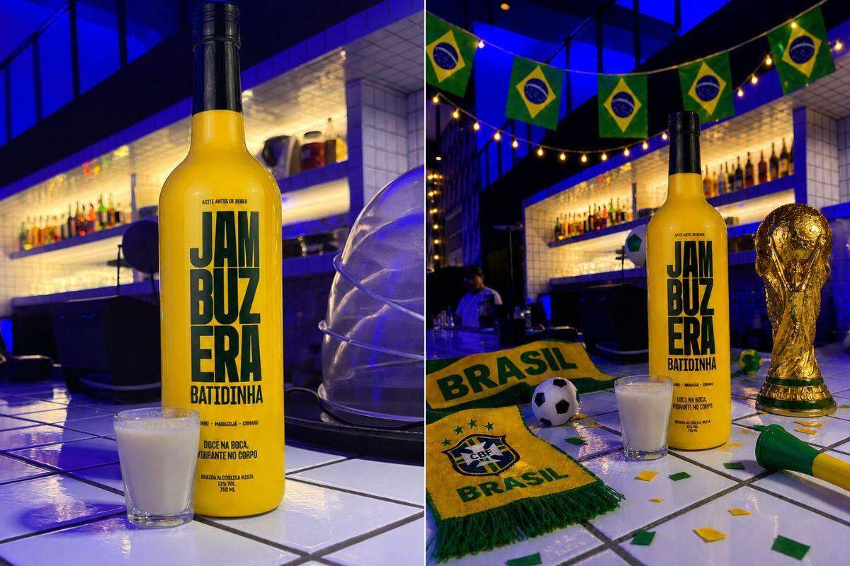 A cada gol do Brasil, o bar de Santos servirá shot de Jambuzera Batidinha de Maracujá com Jambu e Cumaru
