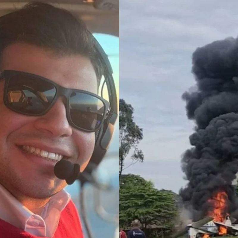 Duas pessoas morrem em queda de avião de pequeno porte no interior de São Paulo