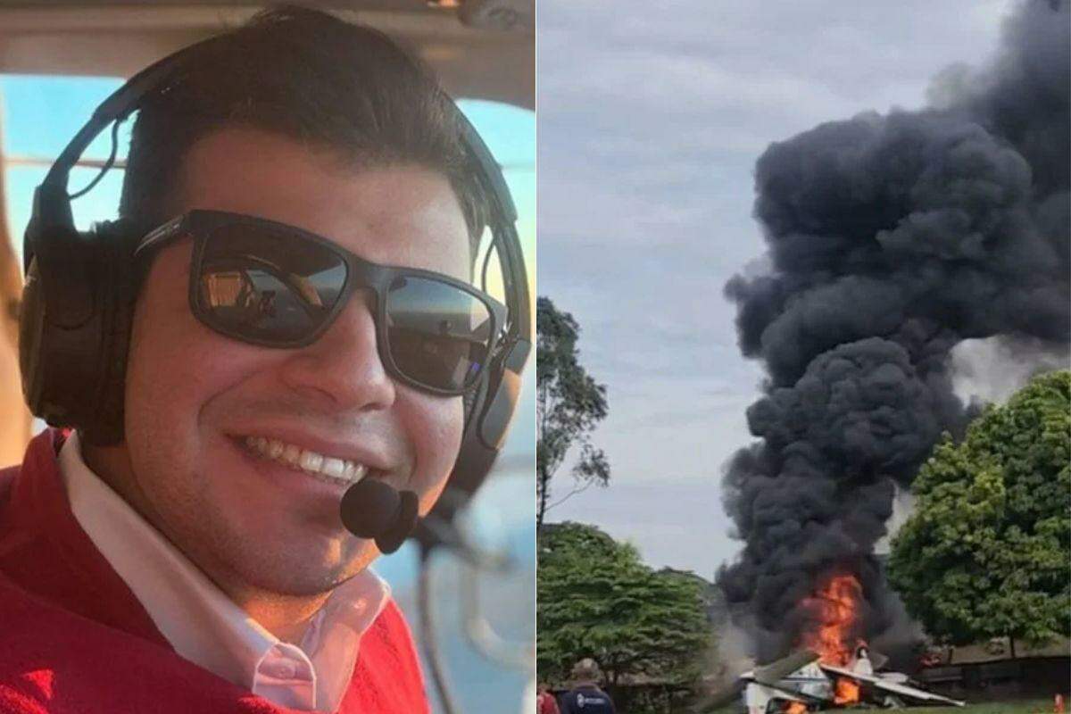 Duas pessoas morrem em queda de avião de pequeno porte no interior de São Paulo
