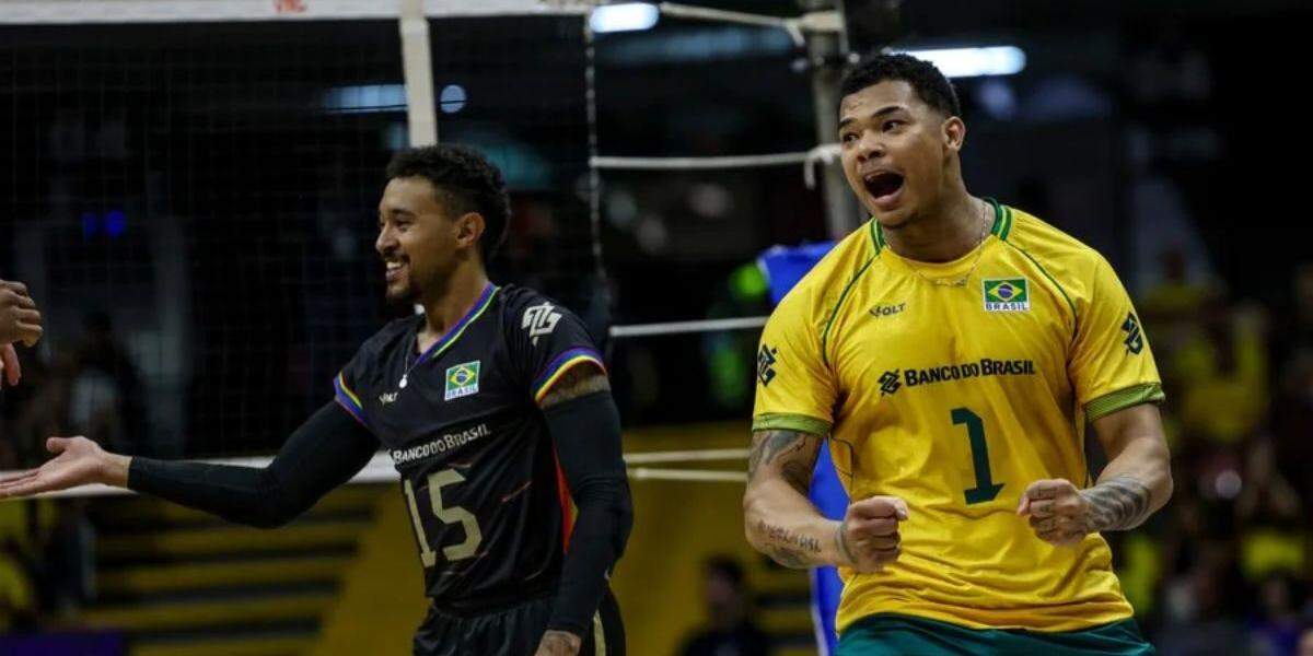 Seleção brasileira masculina de vôlei derrota Irã na estreia da Liga das Nações