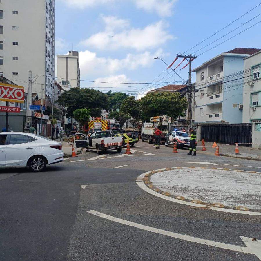Vazamento foi contido pela equipe da Comgás