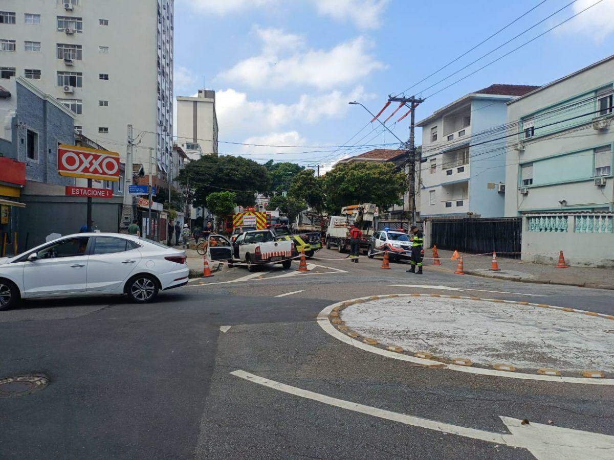 Vazamento foi contido pela equipe da Comgás