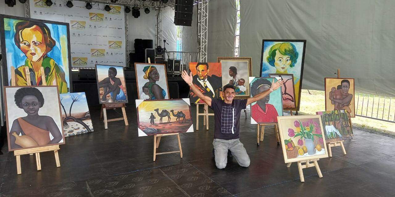 Josué também se dedica às artes plásticas