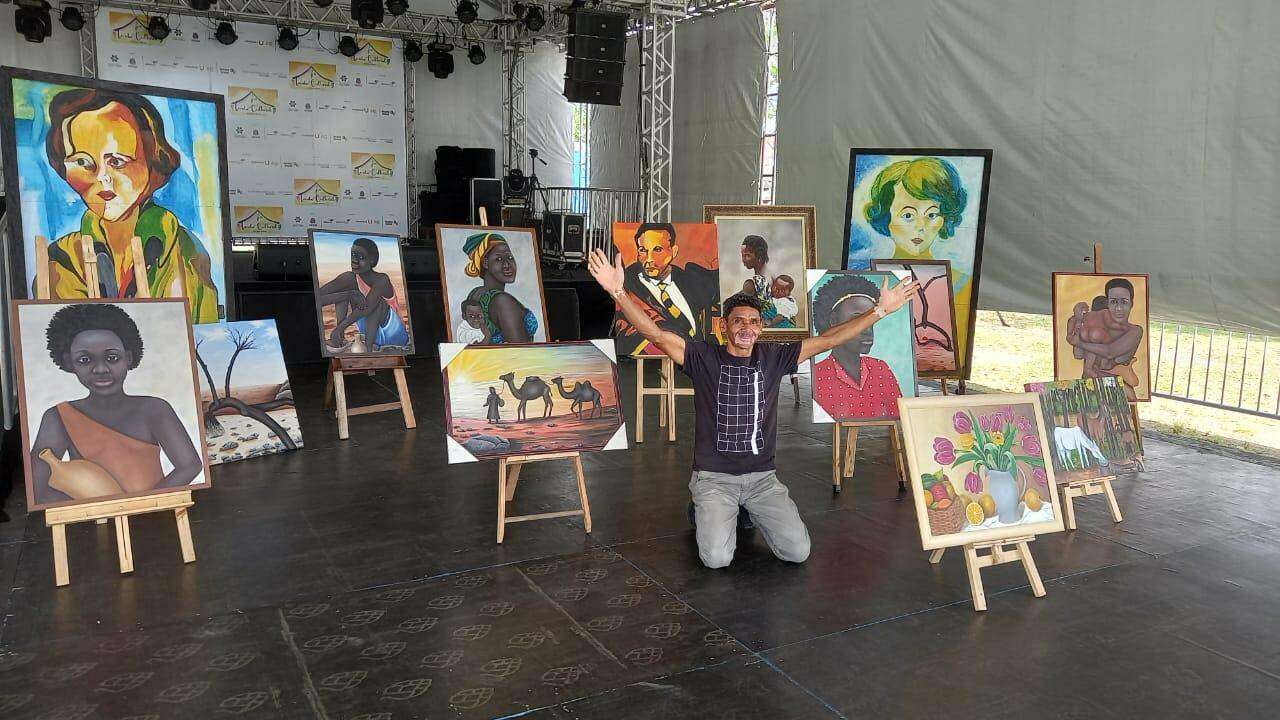 Josué também se dedica às artes plásticas