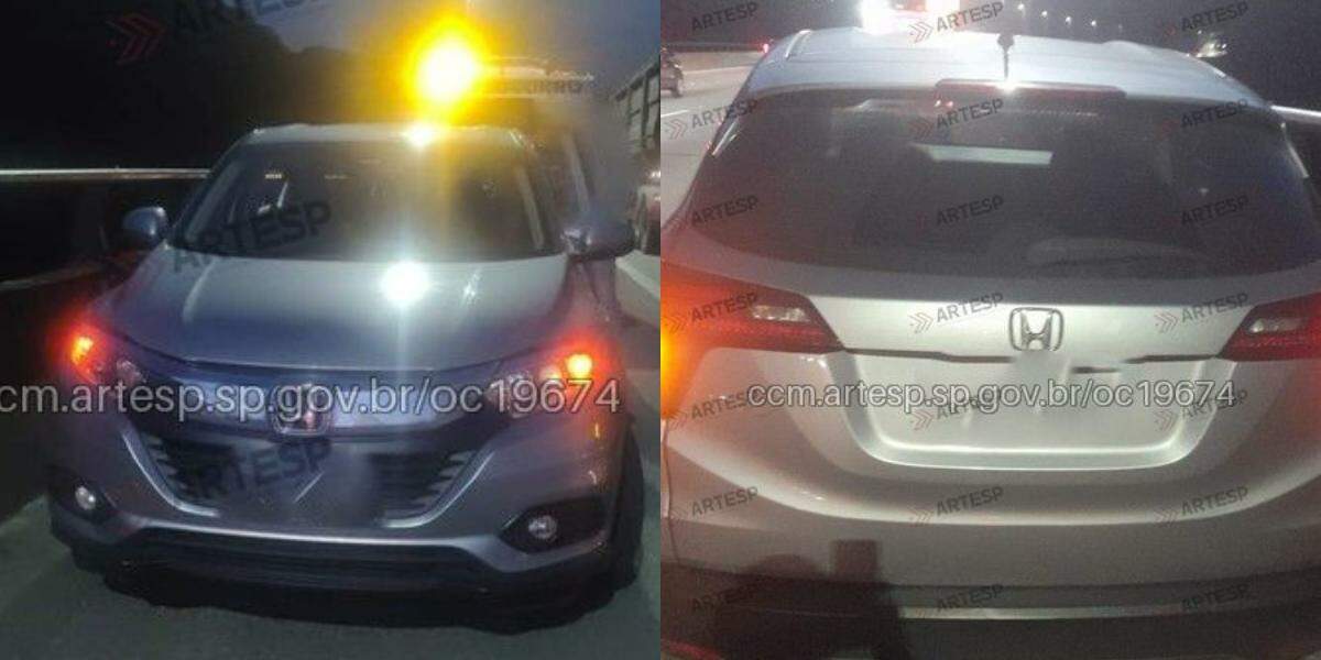 Veículo estava no acostamento da rodovia