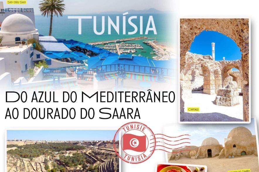 Tunísia revela contrastes entre deserto do Saara, ruínas milenares e praias do Mediterrâneo