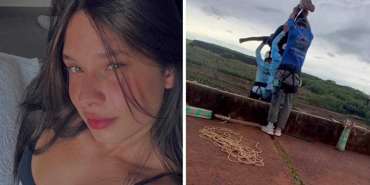 Maria Eduarda Rodrigues de Freitas, de 21 anos, morreu durante um salto de rope jump na Ponte do Esqueleto
