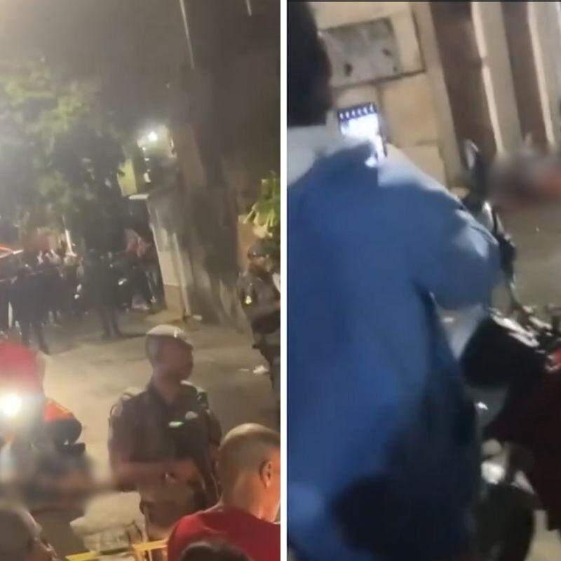 Suspeitos trocaram tiros com PMs na noite de terça-feira (16), na Rua do Caminho São José, no bairro Rádio Clube, Zona Noroeste de Santos