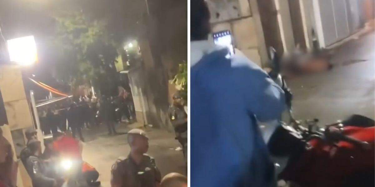 Suspeitos trocaram tiros com PMs na noite de terça-feira (16), na Rua do Caminho São José, no bairro Rádio Clube, Zona Noroeste de Santos