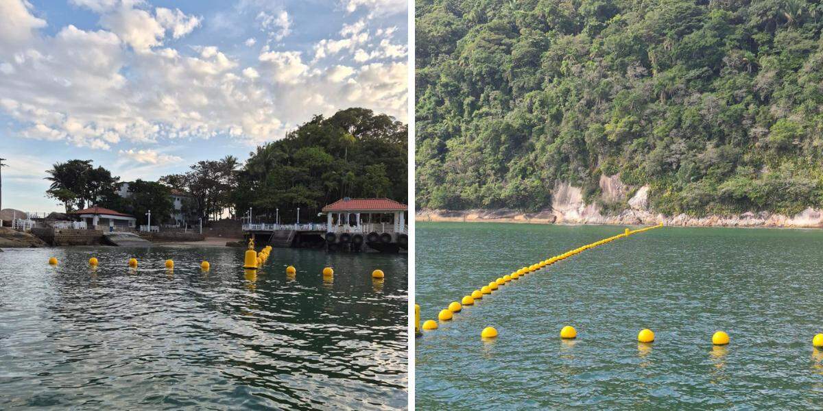 O Clube de Pesca de Santos informou que a delimitação da área próxima à Ilha das Palmas destina-se à segurança de todos os banhistas que frequentam o local e aos banhistas