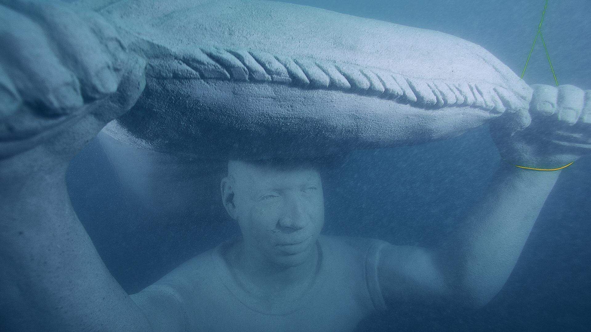 Esculturas retratam temas marítimos, de povos ligados ao mar e Baixada Santista