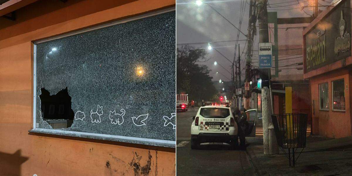 Assalto e atos de vandalismo ocorreram na madrugada do dia 17