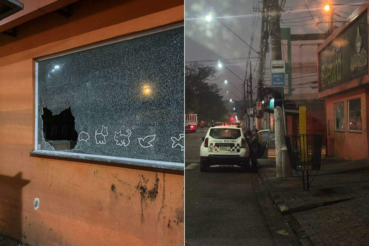 Assalto e atos de vandalismo ocorreram na madrugada do dia 17