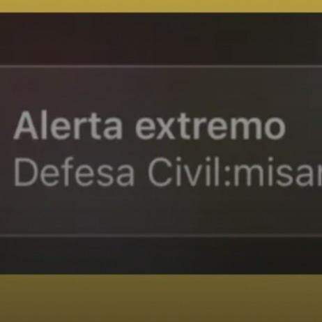 notificação chegou em celulares localizados no Distrito Federal, no Paraná, no Rio de Janeiro e em São Paulo