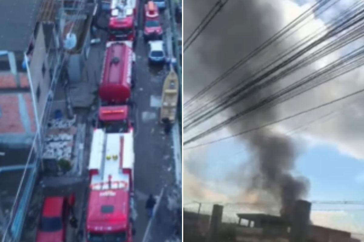 Fogo destruiu cerca de 10 moradias