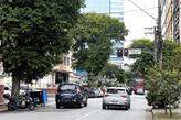 Alameda Armênio Mendes, em Santos