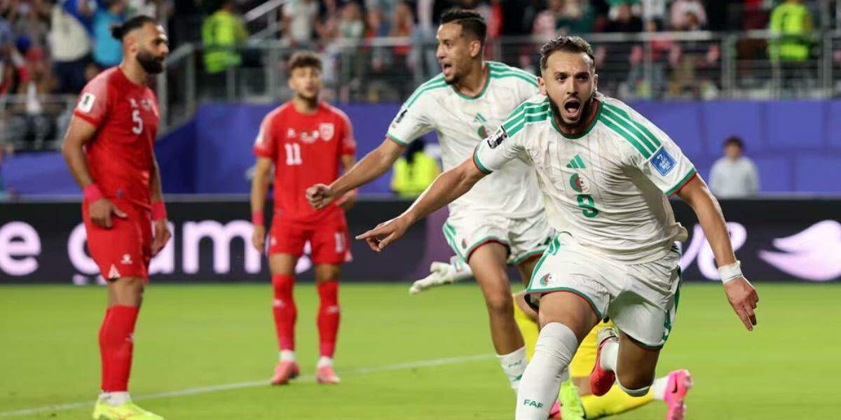 Argélia bate Jordânia de virada e vai brigar por vaga na última rodada no grupo da Argentina