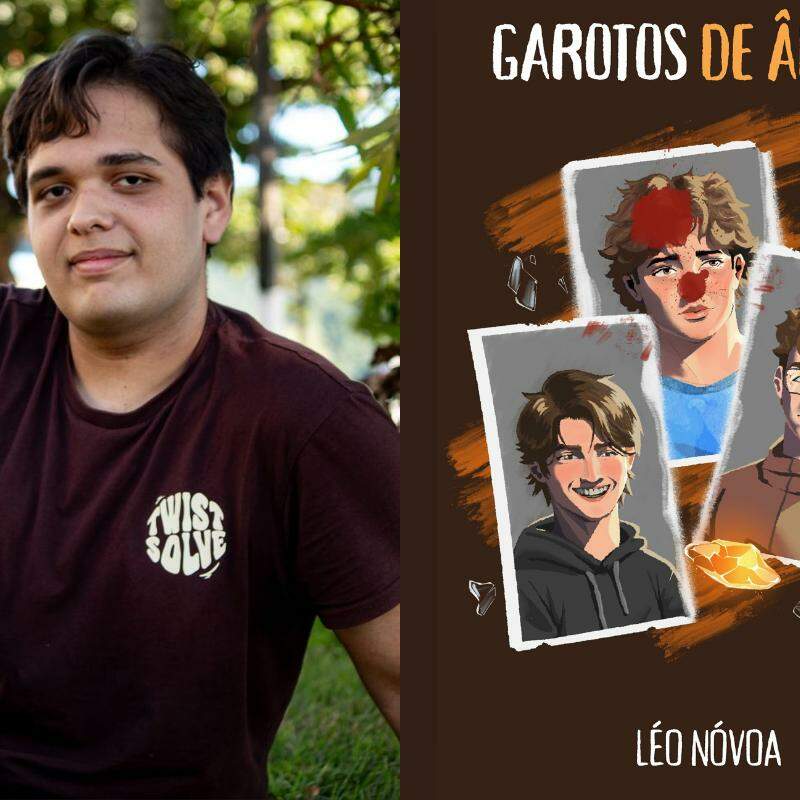 Léo Nóvoa lança o livro Garotos de Âmbar, com linguagem poética; obra é ilustrada por Nauã Aires