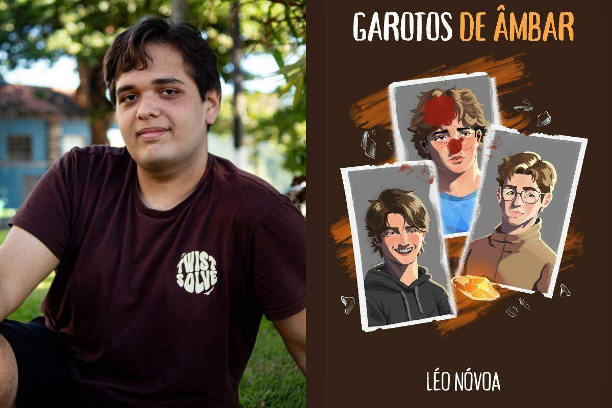 Léo Nóvoa lança o livro Garotos de Âmbar, com linguagem poética; obra é ilustrada por Nauã Aires