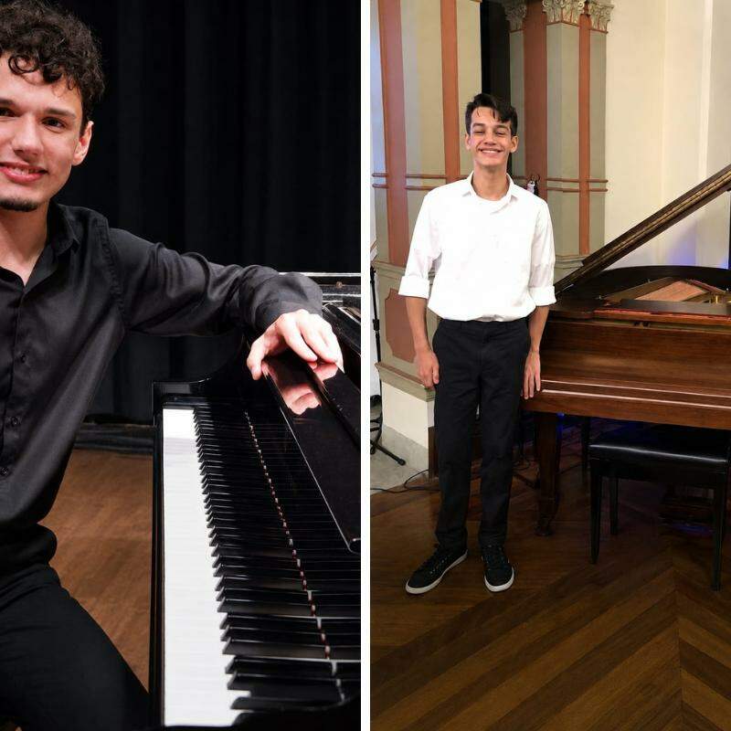 Danilo Amado traz obras de grandes nomes da música erudita; Jovem pianista santista Samuel Candeira Lopes faz recital no sábado