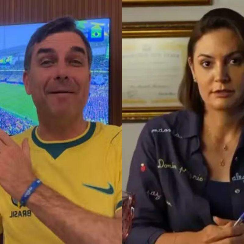 Flávio responde a Michelle e fala em 'gesto não correspondido'