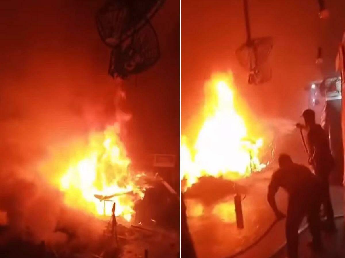 Chamas foram extintas por profissionais do local