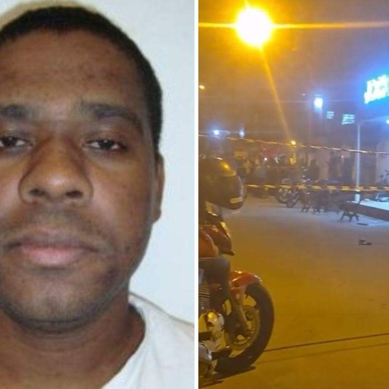 Vanilson Costa Silva, de 44 anos, foi morto a tiros em frente a uma adega na Rua Fernando Ferrari, no bairro Jóquei Clube, em São Vicente
