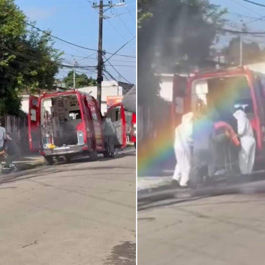 Corpo de Bombeiros efetuou o resgate e encaminhou a vítima para o hospital
