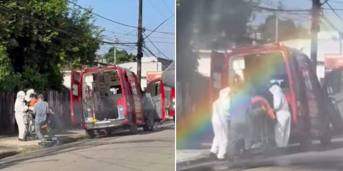 Corpo de Bombeiros efetuou o resgate e encaminhou a vítima para o hospital