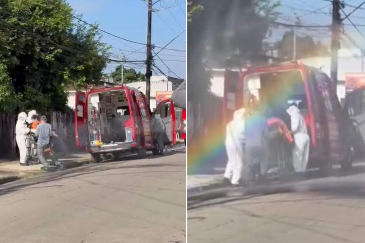 Corpo de Bombeiros efetuou o resgate e encaminhou a vítima para o hospital